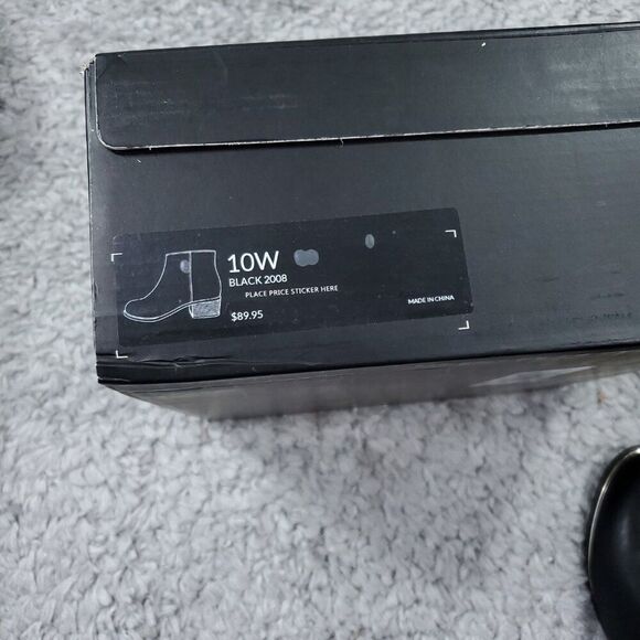 READ Lane Bryant 10 Wide Ankle Boots Booties Faux Leather Block Heel Black 10W - Picture 9 of 9